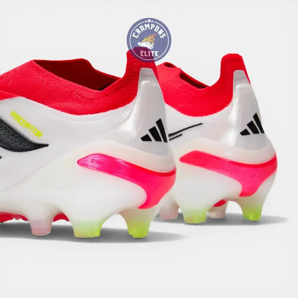 Image of Predator Laceless FG - Rouge Lucide/Noir/Blanc