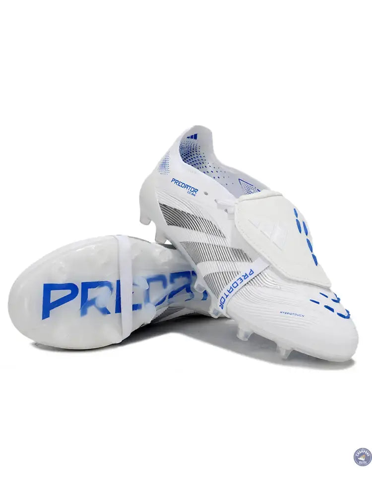 Predator Elite Fold-over Tongue AG Polar Victory - Blanc/Argenté/Bleu