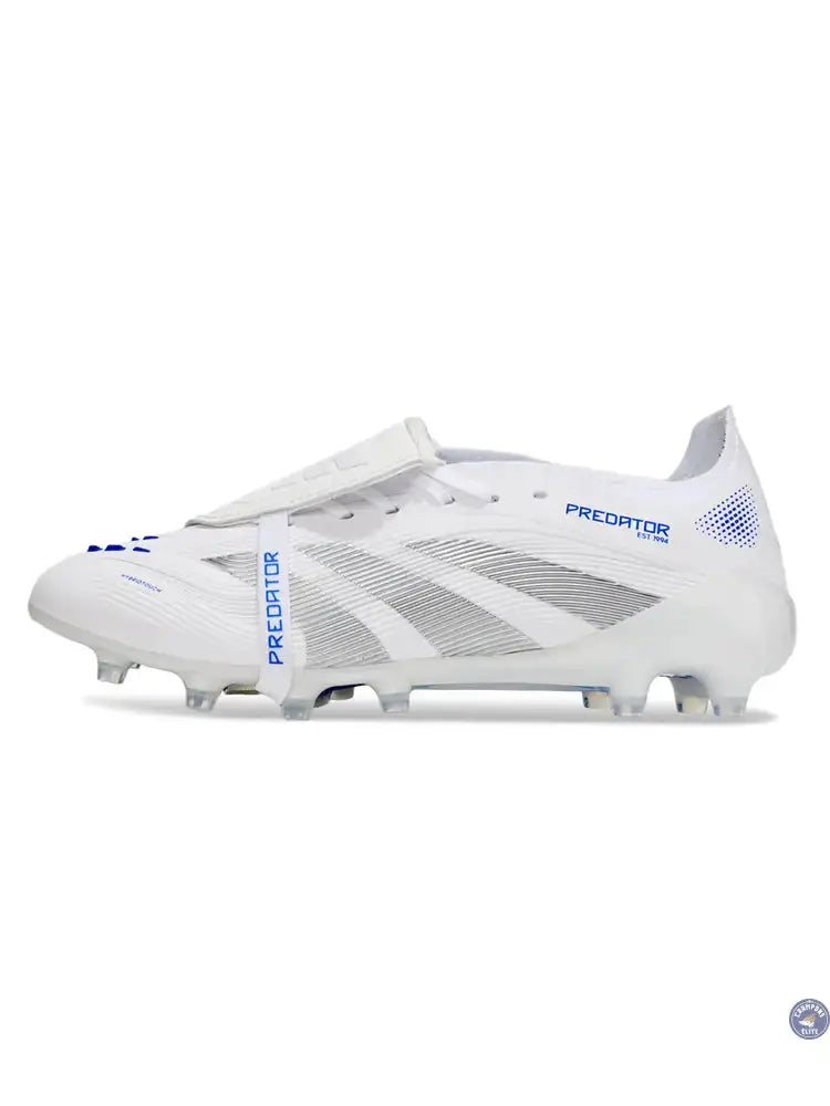 Image of Predator Elite Fold-over Tongue AG Polar Victory - Blanc/Argenté/Bleu
