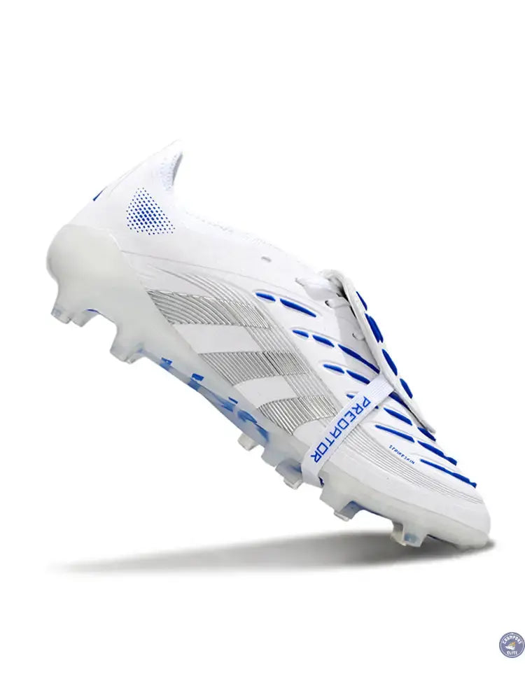 Image of Predator Elite Fold-over Tongue AG Polar Victory - Blanc/Argenté/Bleu