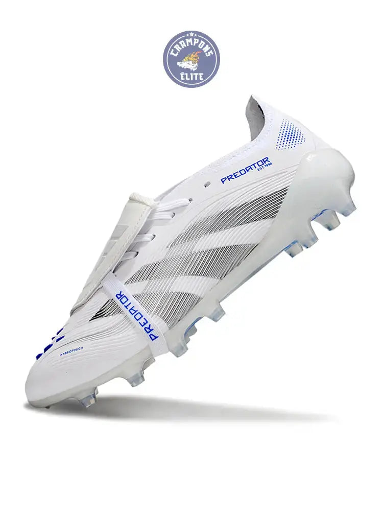 Image of Predator Elite Fold-over Tongue AG Polar Victory - Blanc/Argenté/Bleu