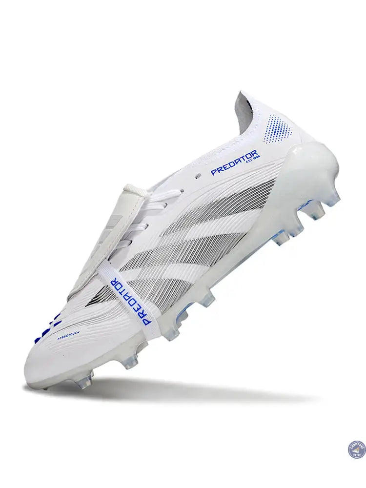 Image of Predator Elite Fold-over Tongue AG Polar Victory - Blanc/Argenté/Bleu