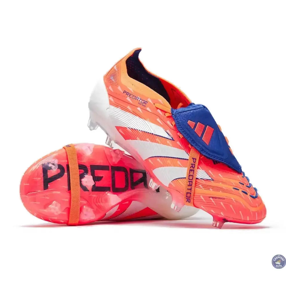 Adidas Predator Elite Fold-over Tongue FG Coral Blaze - Coral/Blanc/Orange