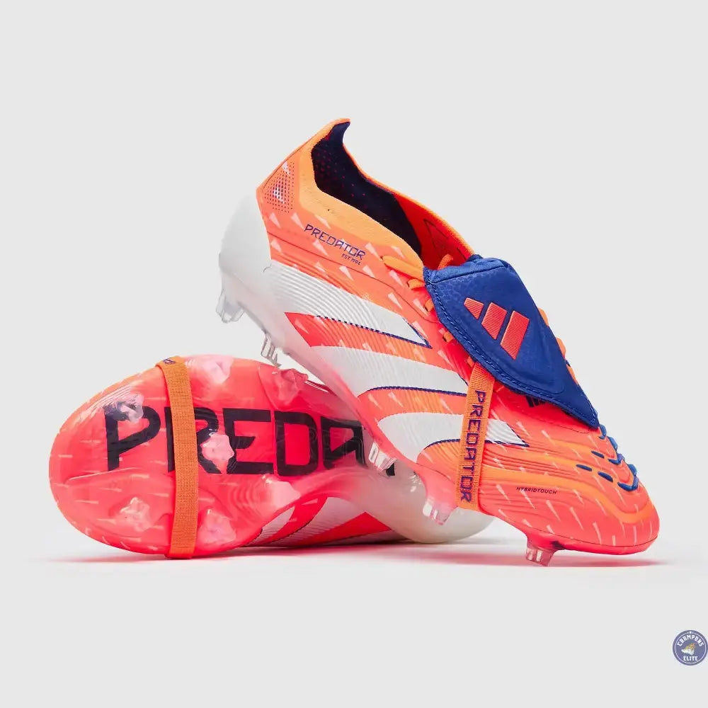 PREDATOR ELITE FOLD-OVER TONGUE FG CORAL BLAZE - CORAL/BLANC/BEAM ORANGE