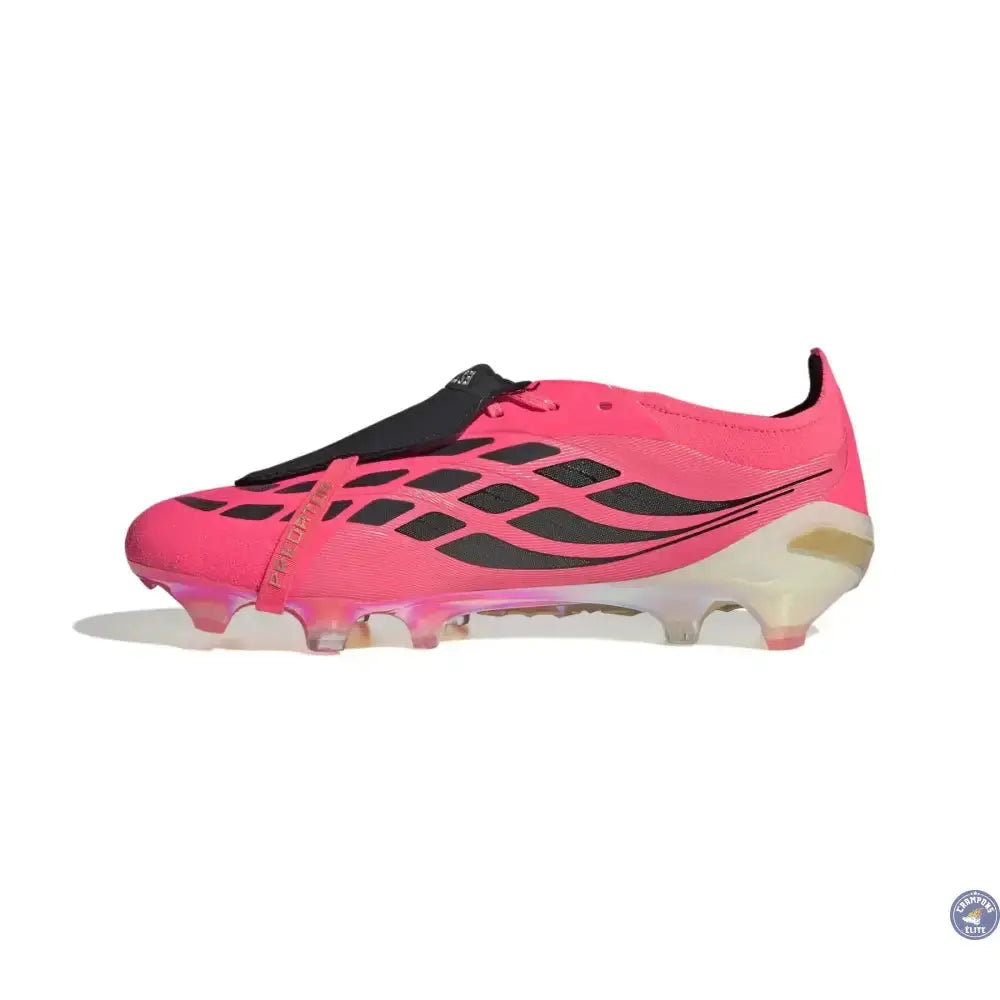 Image of Adidas Predator Elite Fold-over Tongue FG - Solar Turbo/Thermal Chrome/Noir - Crampons Elite