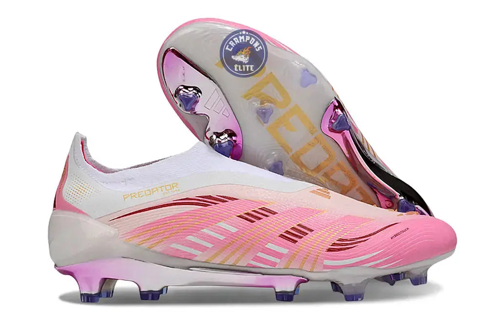 Image of Predator Elite Laceless FG Rose/Blanc/Or