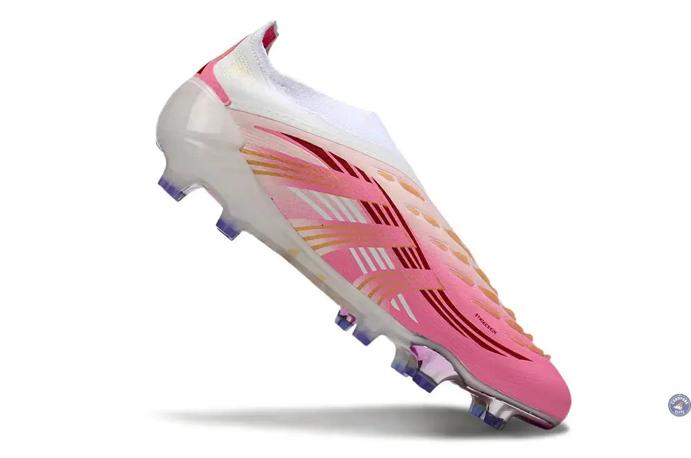 Predator Elite Laceless FG Rose/Blanc/Or