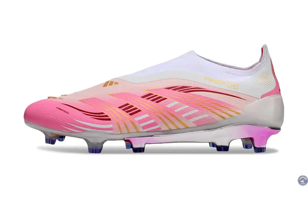 Predator Elite Laceless FG Rose/Blanc/Or