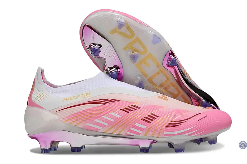 Predator Elite Laceless FG Rose/Blanc/Or