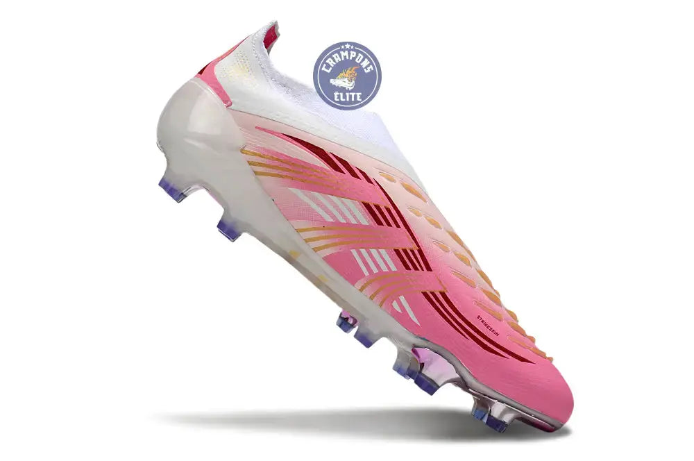 Predator Elite Laceless FG Rose/Blanc/Or