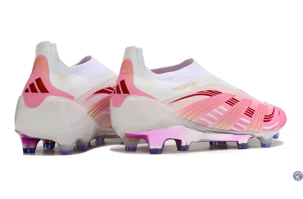 Image of Predator Elite Laceless FG Rose/Blanc/Or