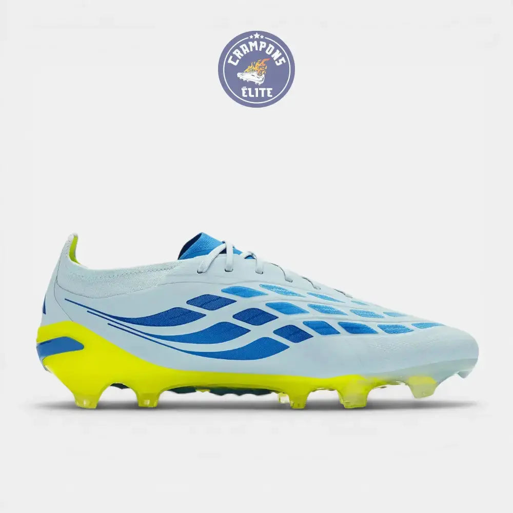 Image of Predator Lacets FG - Ciel Cristal/Bleu Ray/Team Jaune Solaire