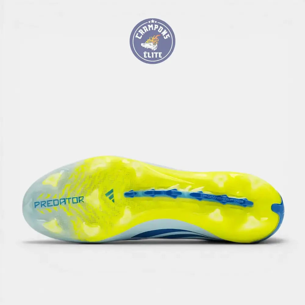 Image of Predator Lacets FG - Ciel Cristal/Bleu Ray/Team Jaune Solaire