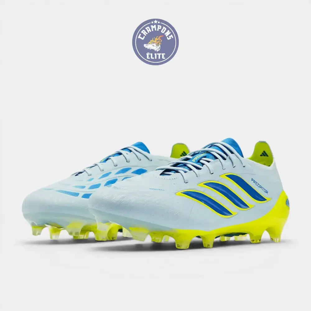 Predator Lacets FG - Ciel Cristal/Bleu Ray/Team Jaune Solaire