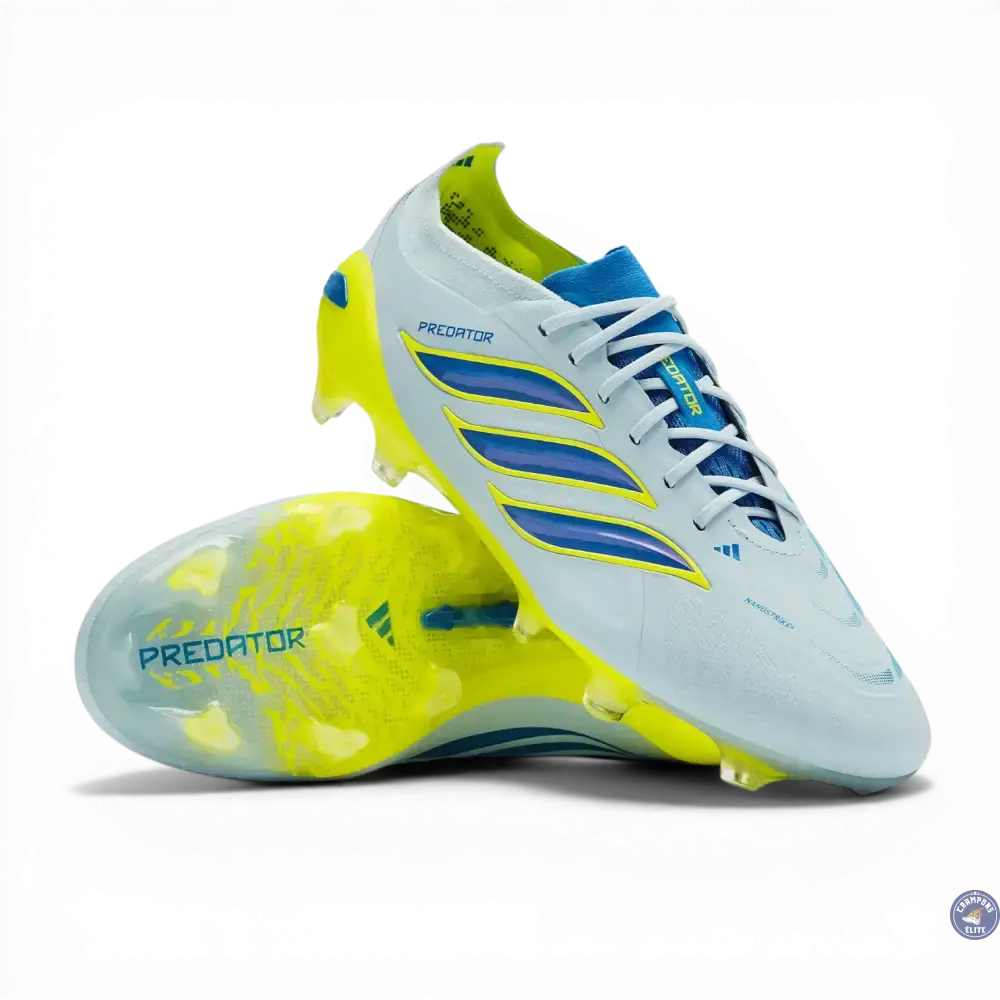 Image of Predator Lacets FG - Ciel Cristal/Bleu Ray/Team Jaune Solaire