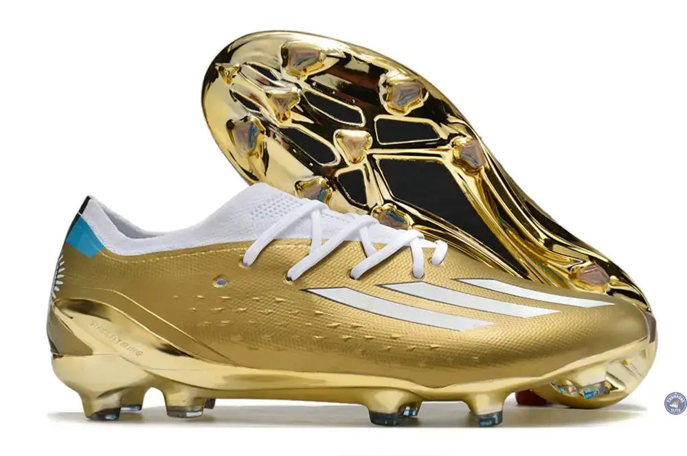 Image of ADIDAS X SPEEDPORTAL MESSI.1 FG LEYENDA - DORÉ/BLANC/BLEU