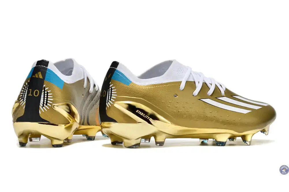 Image of ADIDAS X SPEEDPORTAL MESSI.1 FG LEYENDA - DORÉ/BLANC/BLEU