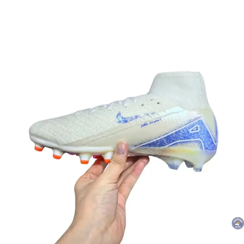 Image of Air Zoom Mercurial Superfly 10 AG Blueprint - Blanc/Bleu