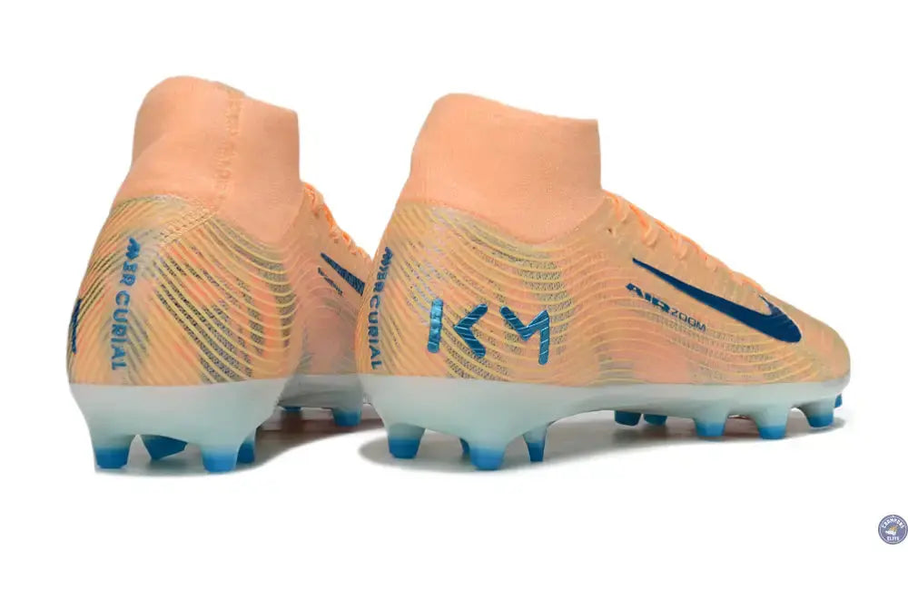 Air Zoom Mercurial Superfly 10 AG Kylian Mbappe - Orange/Bleu turquoise