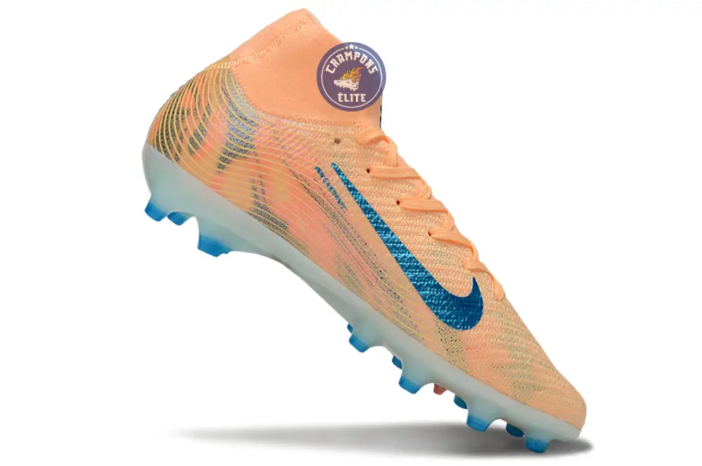 Air Zoom Mercurial Superfly 10 AG Kylian Mbappe - Orange/Bleu turquoise