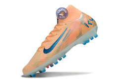 Image of Air Zoom Mercurial Superfly 10 AG Kylian Mbappe - Orange/Bleu turquoise