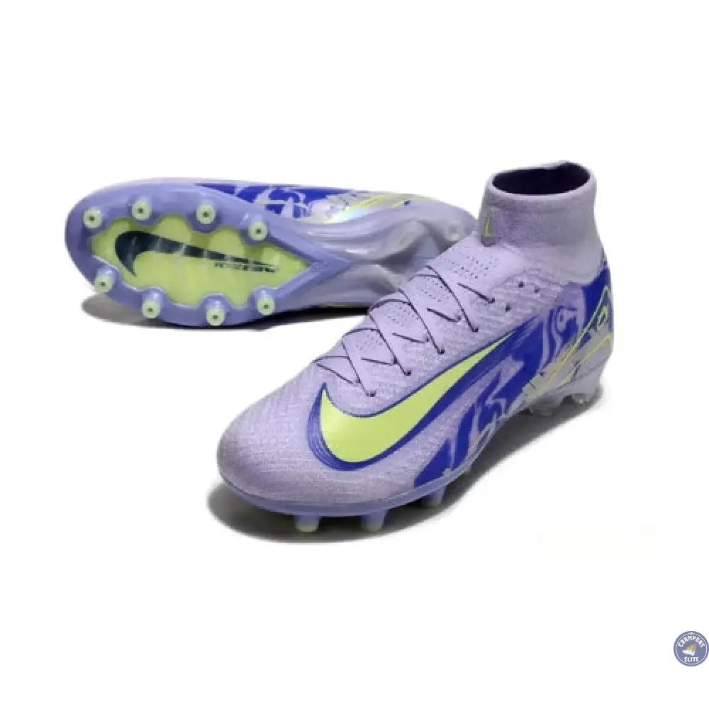 Image of Air Zoom Mercurial Superfly 10 AG - Violet/Bleu/Vert