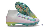 Nike Air Zoom Mercurial Superfly 10 FG - Blanc/Turquoise/Rose/Jaune Fluo