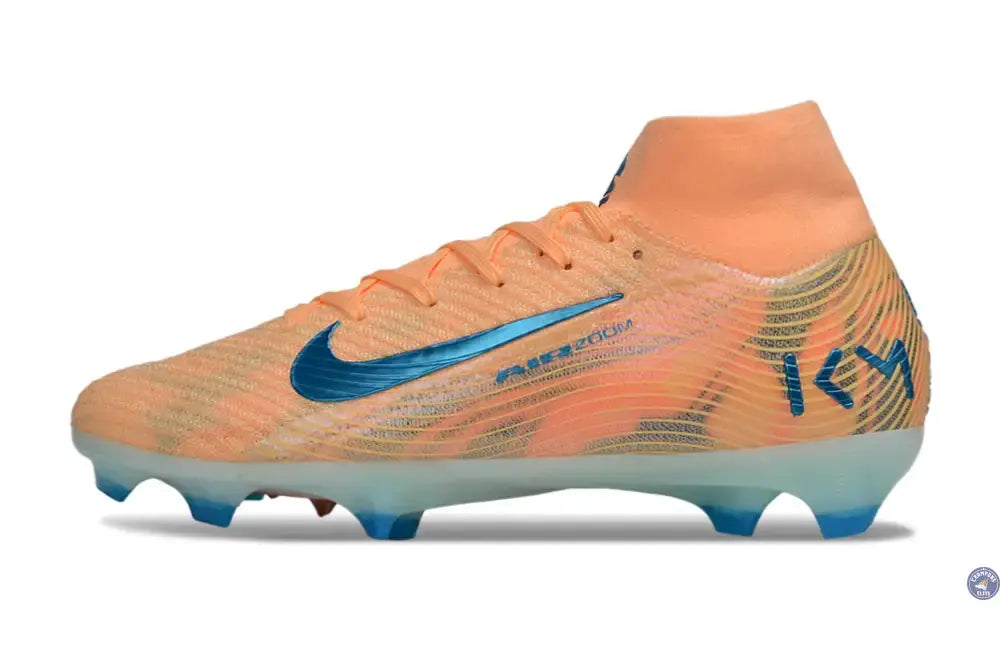 Air Zoom Mercurial Superfly 10 FG Kylian Mbappe - Orange/Bleu turquoise