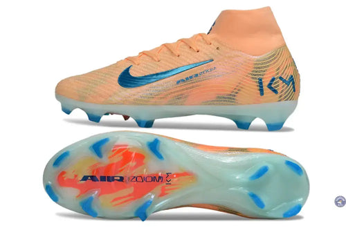 Air Zoom Mercurial Superfly 10 FG Kylian Mbappe - Orange/Bleu turquoise