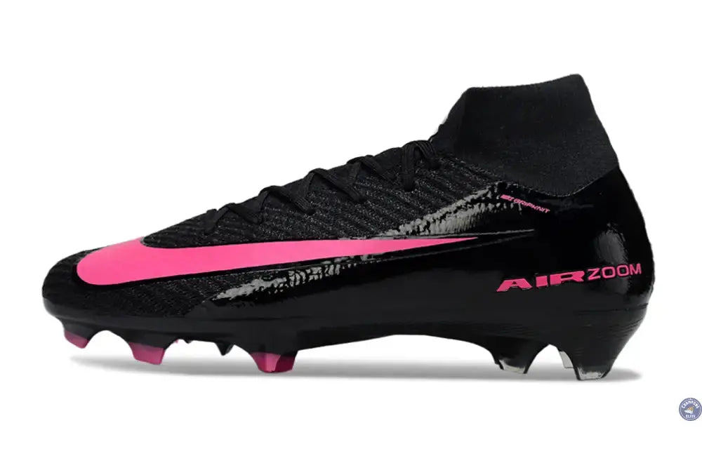 Image of Nike Air Zoom Mercurial Superfly 10 FG - Noir/Rose/Bleu