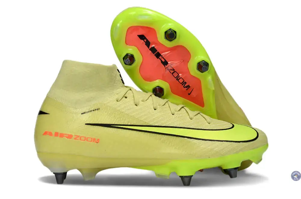 Image of Nike Air Zoom Mercurial Superfly 10 SG Max Voltage - Vert/Jaune Fluo/Orange