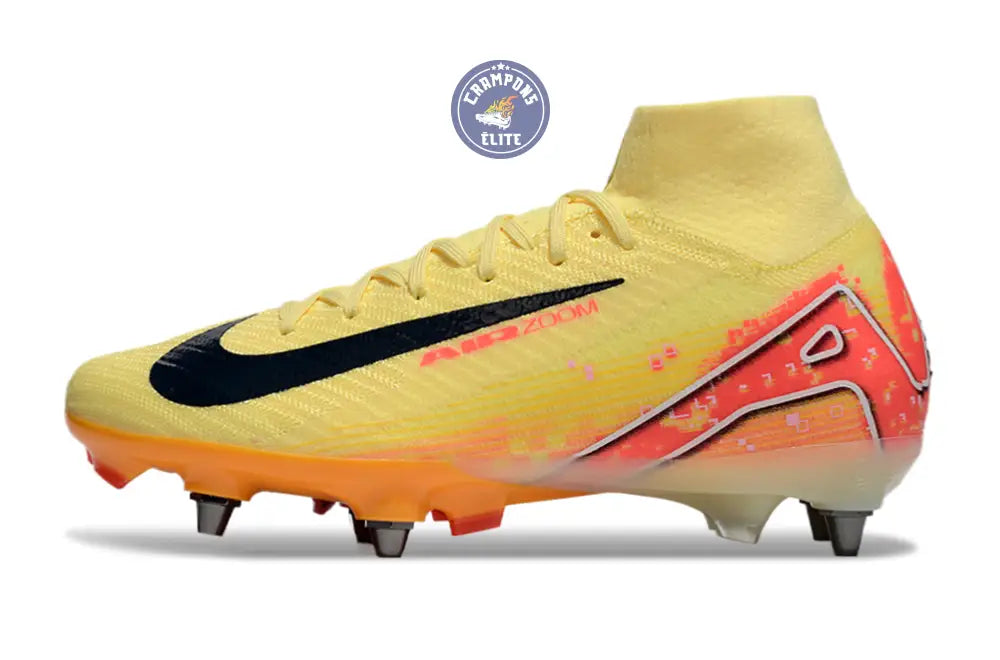 Image of Air Zoom Mercurial Superfly 10 SG Mbappé Personal Edition - Orange/Bleu