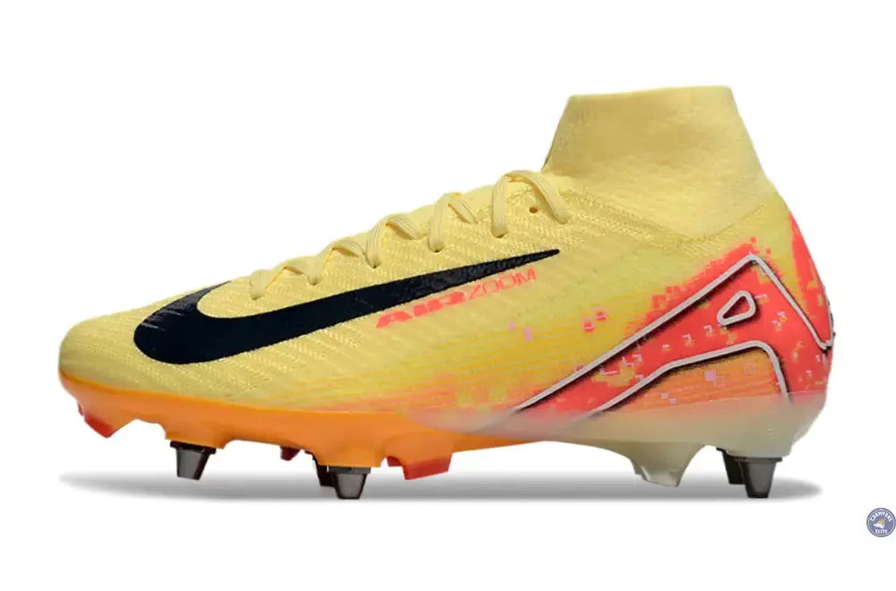 Image of Air Zoom Mercurial Superfly 10 SG Mbappé Personal Edition - Orange/Bleu