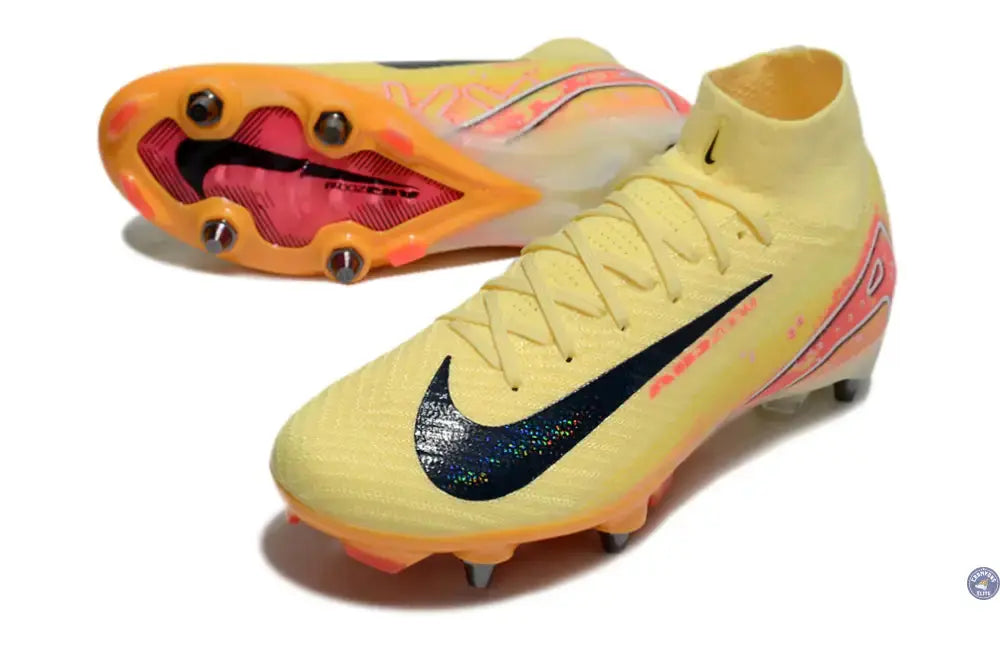 Image of Air Zoom Mercurial Superfly 10 SG Mbappé Personal Edition - Orange/Bleu