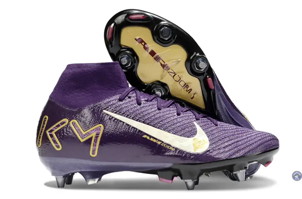 Image of Air Zoom Mercurial Superfly 10 SG Mbappé Personal Edition - Violet/Blanc