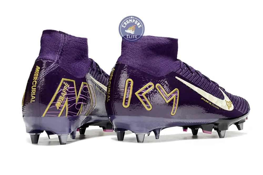 Air Zoom Mercurial Superfly 10 SG Mbappé Personal Edition - Violet/Blanc