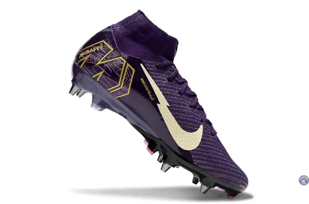 Image of Air Zoom Mercurial Superfly 10 SG Mbappé Personal Edition - Violet/Blanc