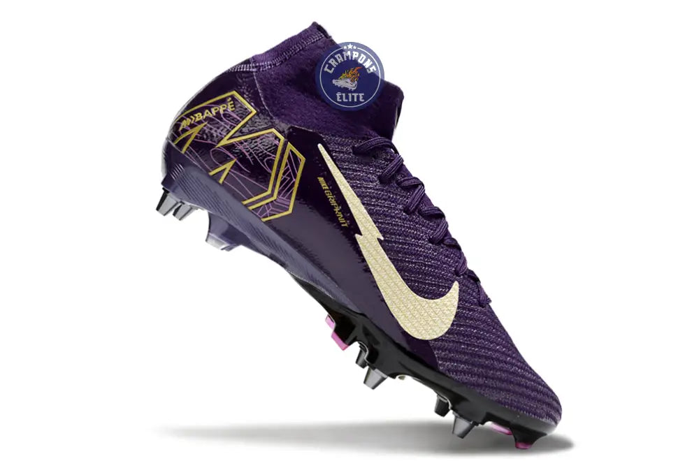 Image of Air Zoom Mercurial Superfly 10 SG Mbappé Personal Edition - Violet/Blanc