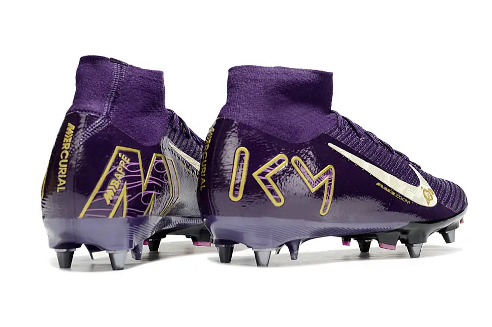 Air Zoom Mercurial Superfly 10 SG Mbappé Personal Edition - Violet/Blanc