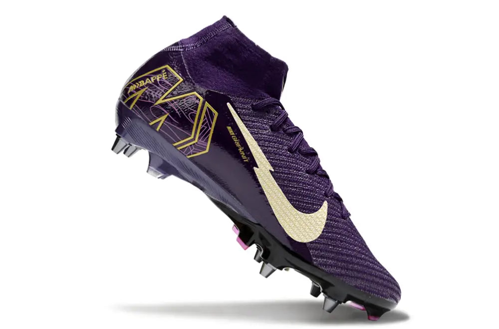 Air Zoom Mercurial Superfly 10 SG Mbappé Personal Edition - Violet/Blanc