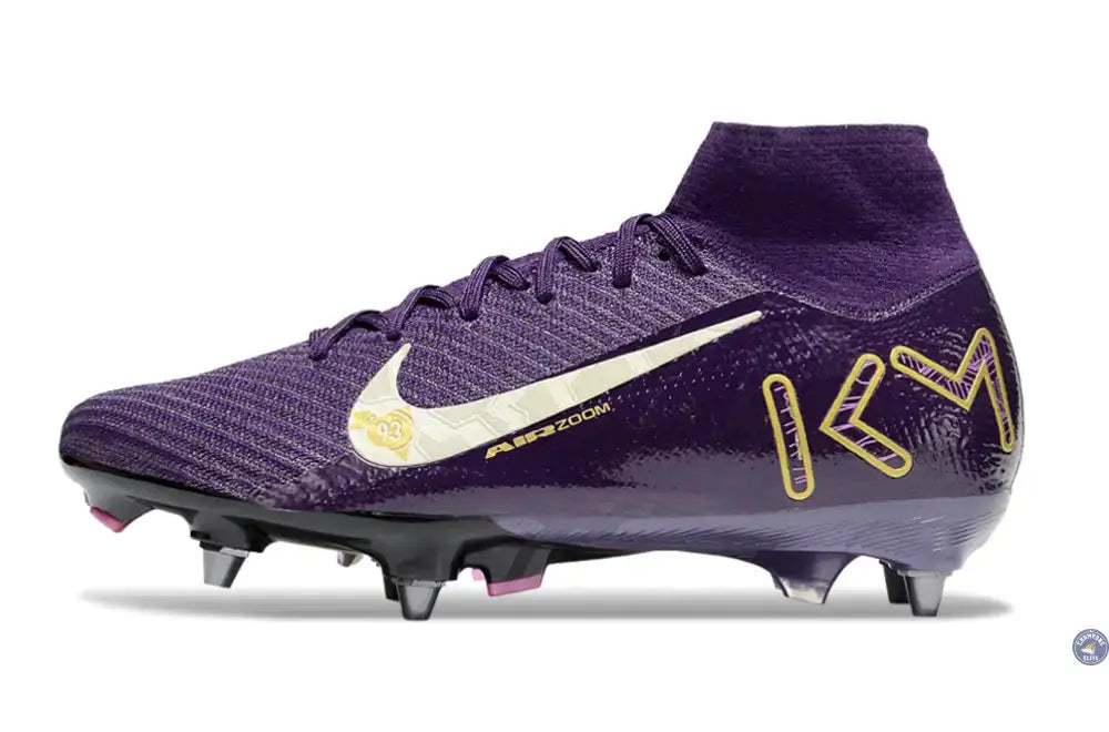 Image of Air Zoom Mercurial Superfly 10 SG Mbappé Personal Edition - Violet/Blanc