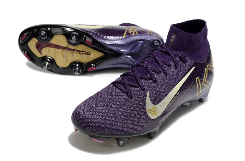 Air Zoom Mercurial Superfly 10 SG Mbappé Personal Edition - Violet/Blanc