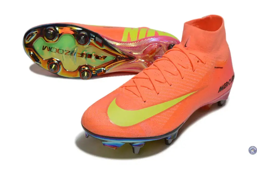 Image of Air Zoom Mercurial Superfly 10 SG - Orange/Jaune/Rose