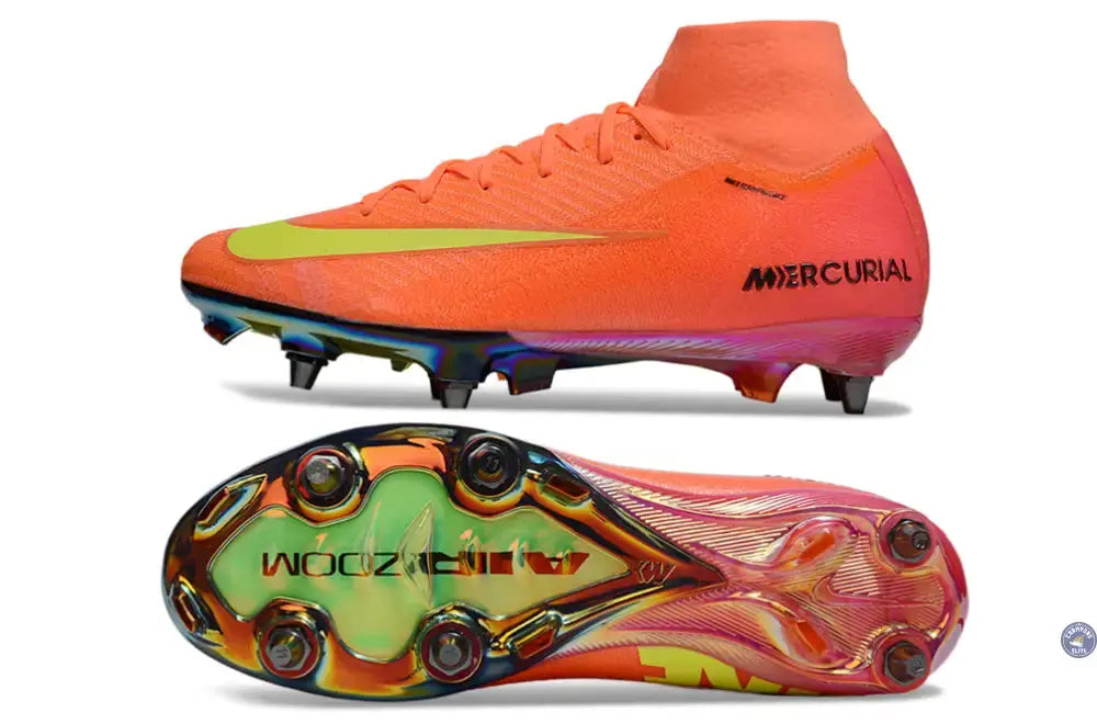 Image of Air Zoom Mercurial Superfly 10 SG - Orange/Jaune/Rose