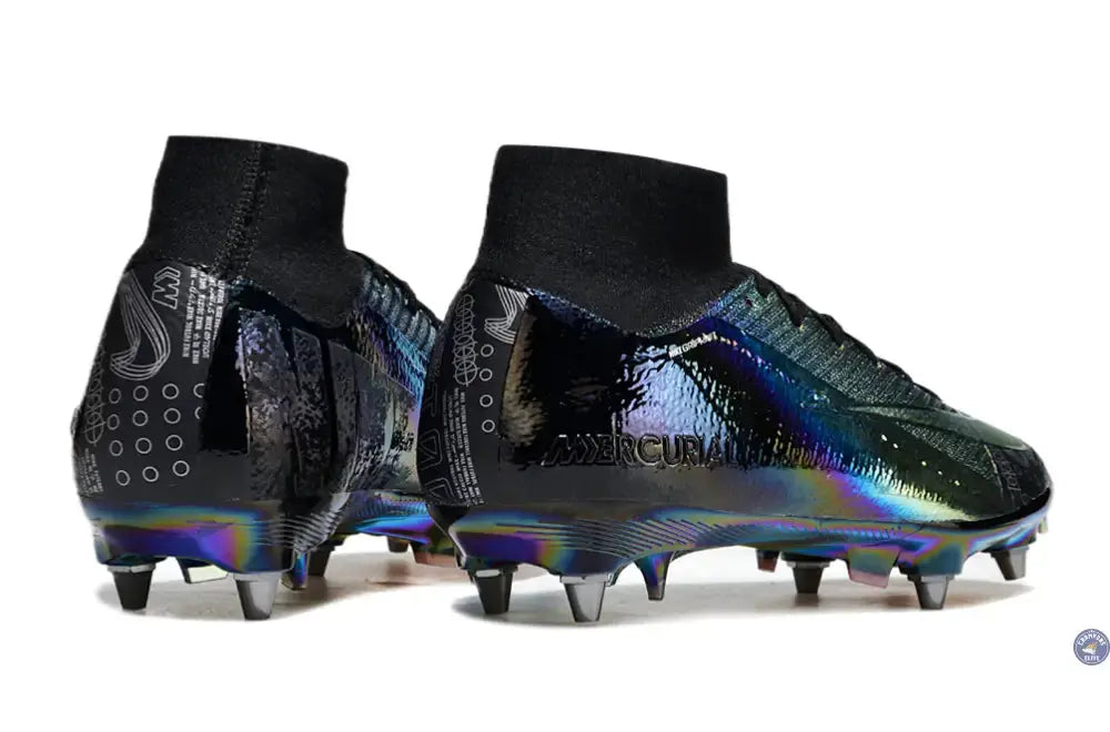 Image of Air Zoom Mercurial Superfly 10 SG Soft Ground - Doré/Noir/Bleu