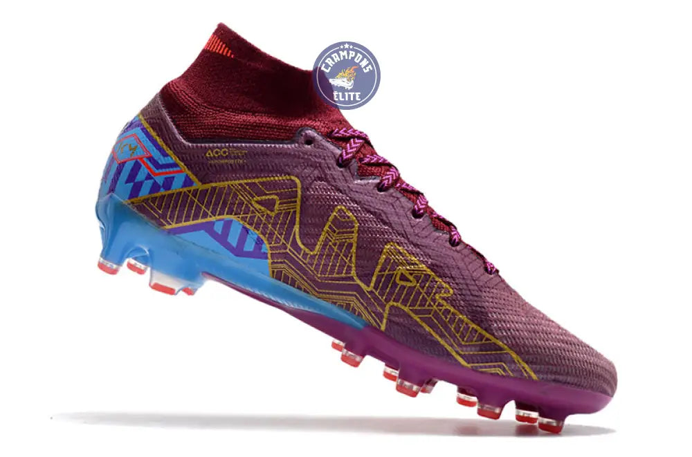 Image of Air Zoom Mercurial Superfly 9 Academy AG Mbappé Personal Edition - Bordeaux/Doré