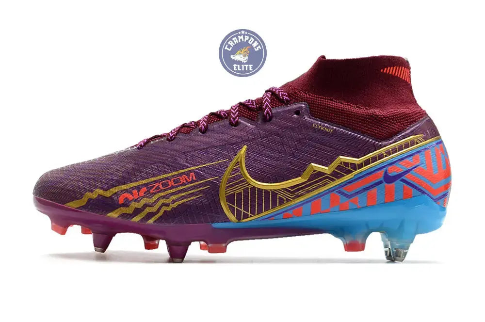 Air Zoom Mercurial Superfly 9 Academy Anticlog SG Mbappé Personal Edition - Bordeaux/Doré