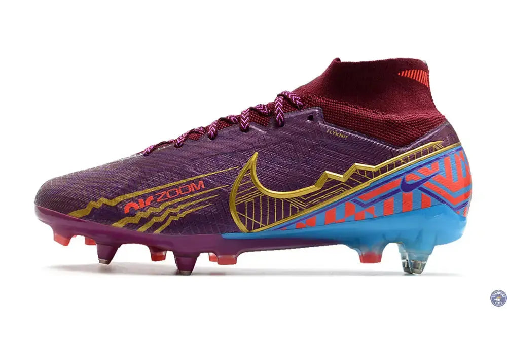 Air Zoom Mercurial Superfly 9 Academy Anticlog SG Mbappé Personal Edition - Bordeaux/Doré