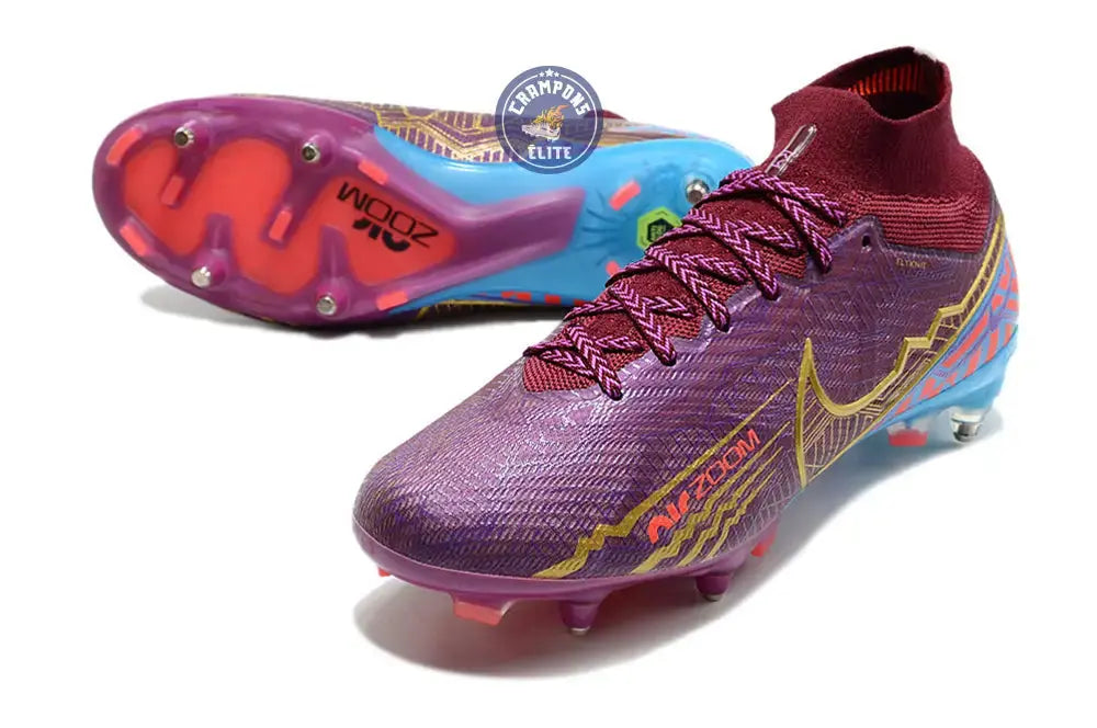 Air Zoom Mercurial Superfly 9 Academy Anticlog SG Mbappé Personal Edition - Bordeaux/Doré