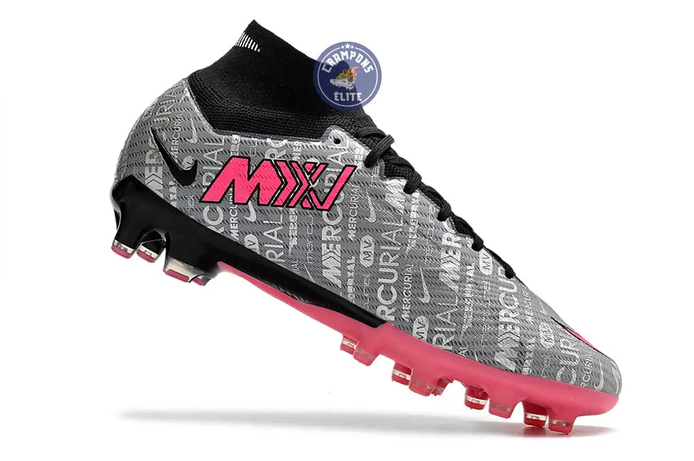 Image of Air Zoom Mercurial Superfly 9 AG 25 - Argenté/Rose/Noir